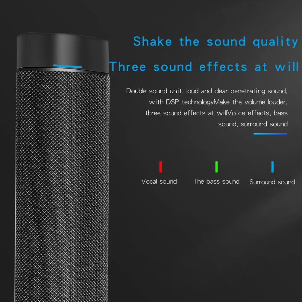 Беспроводная bluetooth колонка S9 Водонепроницаемая настольная звуковая