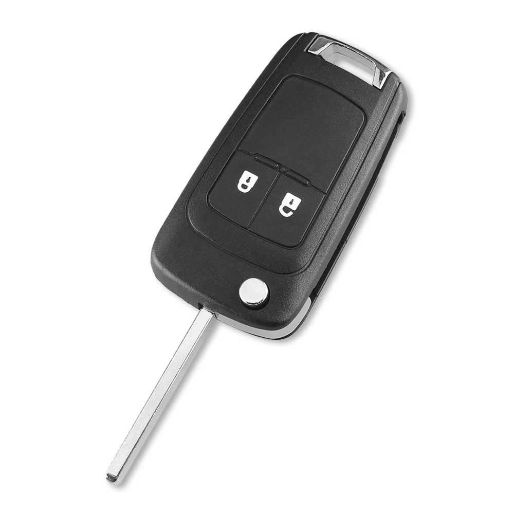 2 Buttons KEYYOU 2/3/4 кнопки флип складной дистанционный ключ-брелок от машины для Chevrolet Cruze Malibu Aveo Spark Sail orlando ключ 433 МГц ID46 чип - Количество кнопок: 2 Buttons