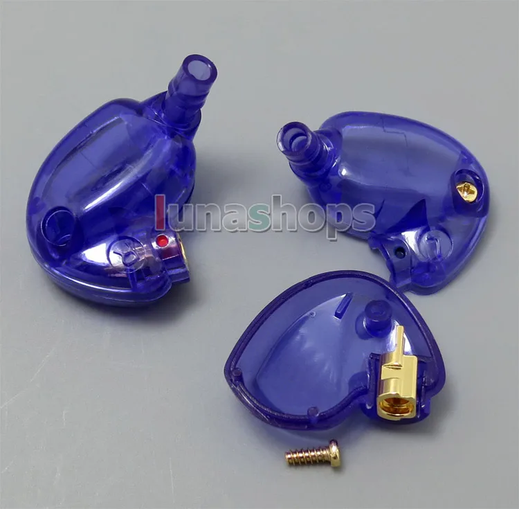 LN004798 запасные части корпус корка с винтом для Shure SE535 se846 se425 se215 se315 Арматура наушники - Цвет: Pureple Clear