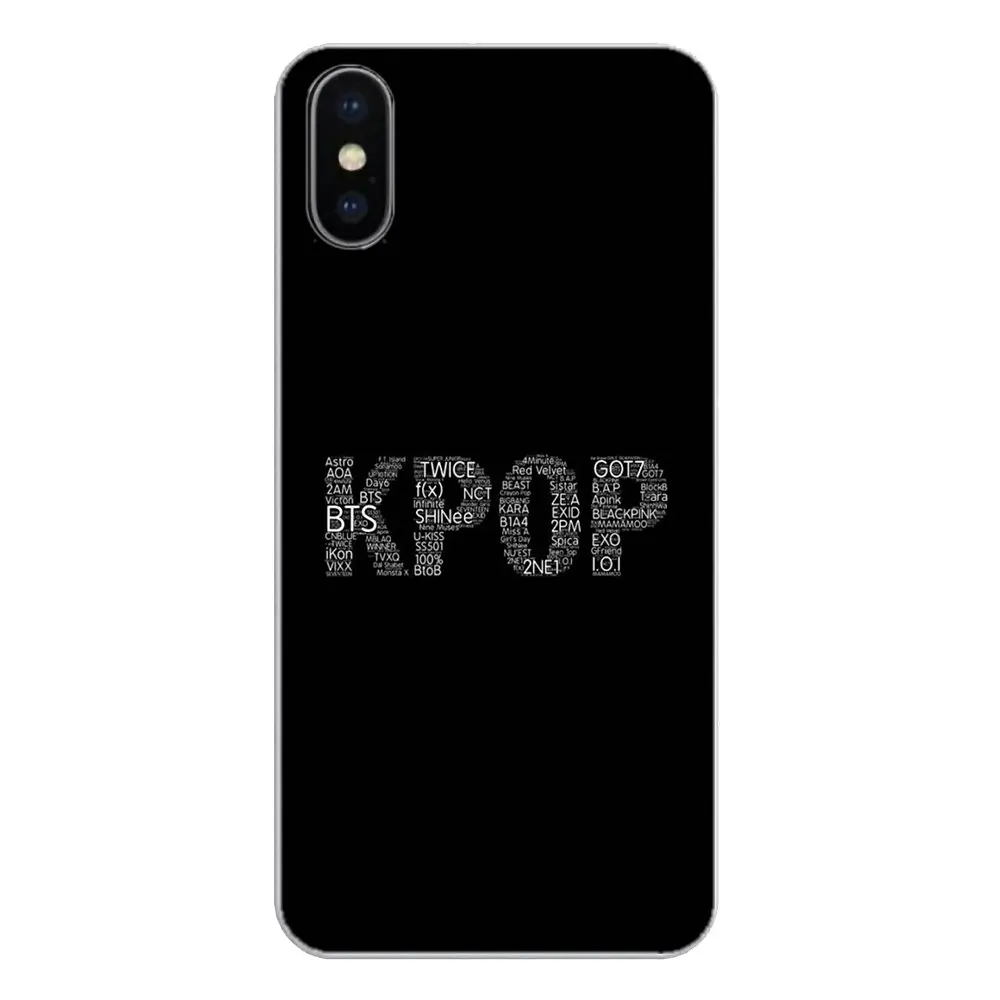 Черно-белый сердечный рисунок Love kpop для Huawei G7 G8 P7 P8 P9 Lite Honor 4C 5X 5C 6X Mate 7 8 9 Y3 Y5 Y6 II 2 Pro