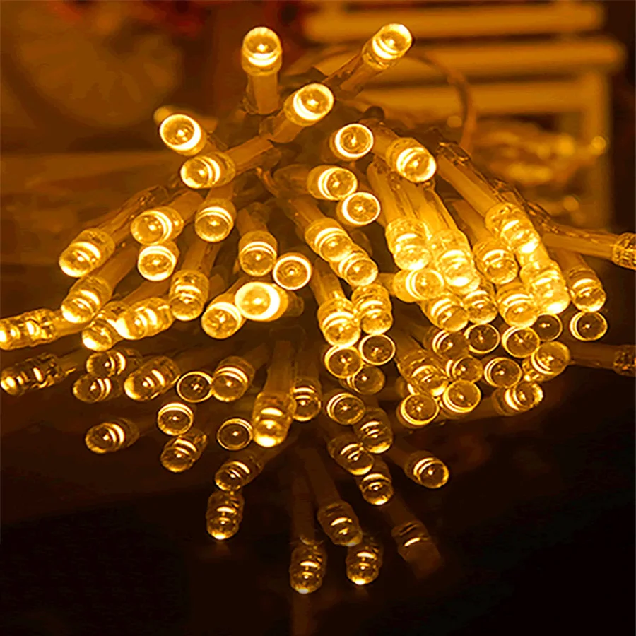 Праздничная светодиодная гирлянда 10 м 80LED icicle String Light 3 * AA на батарейках