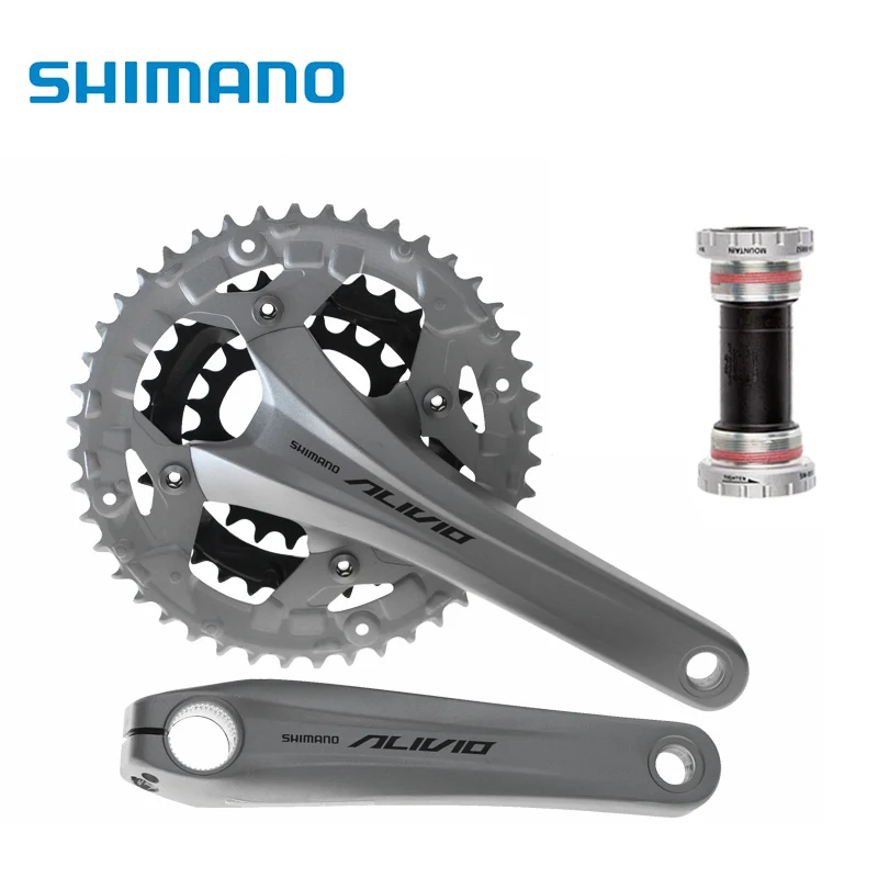 Shimano ALIVIO FC-T4060 шатуны 3*9s 27S mtb велосипед Звездочка T4060