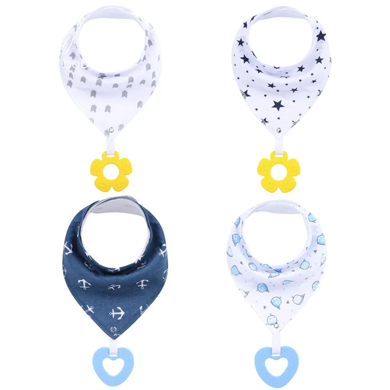 Детские Прорезыватели бандана нагрудники треугольные детские хлопок мультфильм