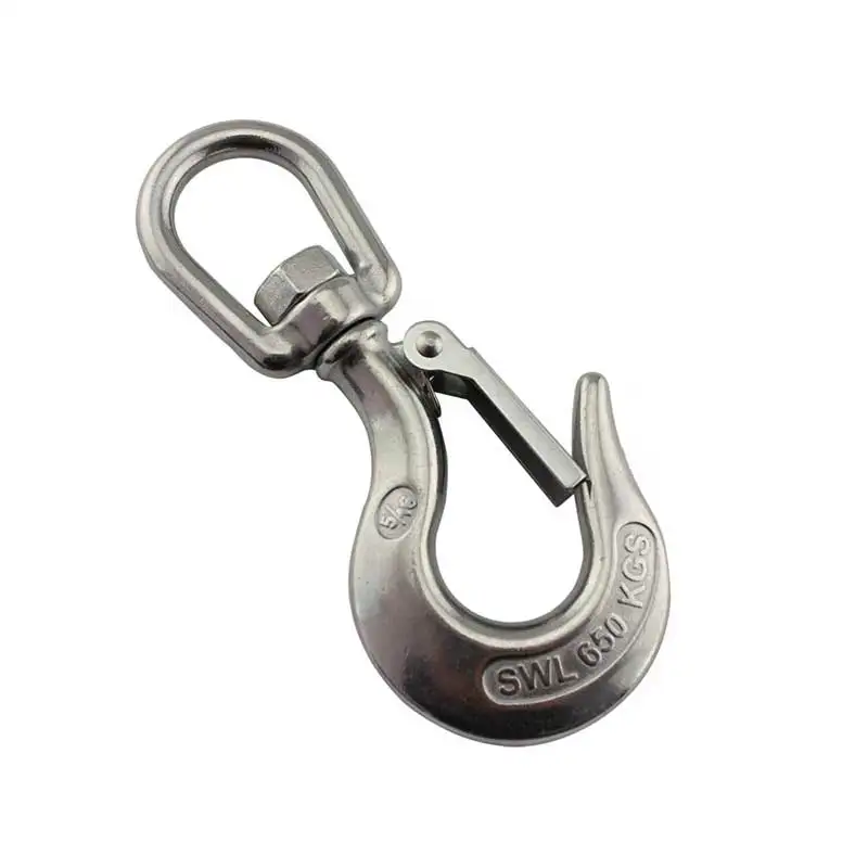 Крупные грузовые Крючки из нержавеющей стали 304 крюк для крана с безопасной