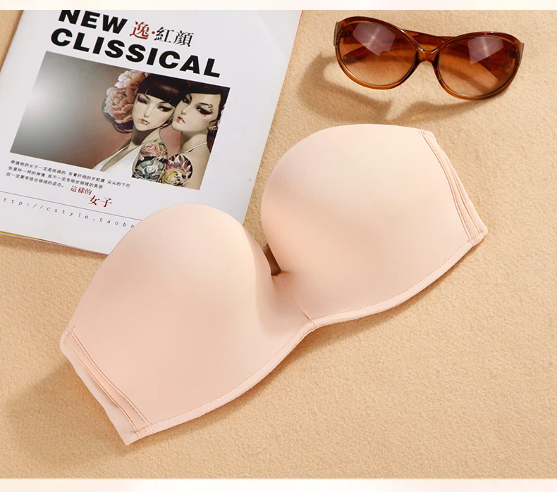 Женский бюстгальтер без бретелек с чашками пуш ап|wedding bra|strapless braparty bra |