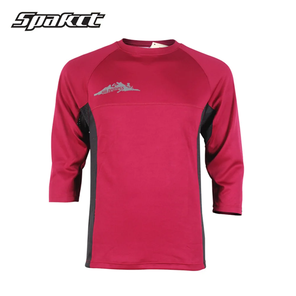 SPAKCT Для мужчин Горные Джерси MTB катания на горных велосипедах Мотокросс футболки