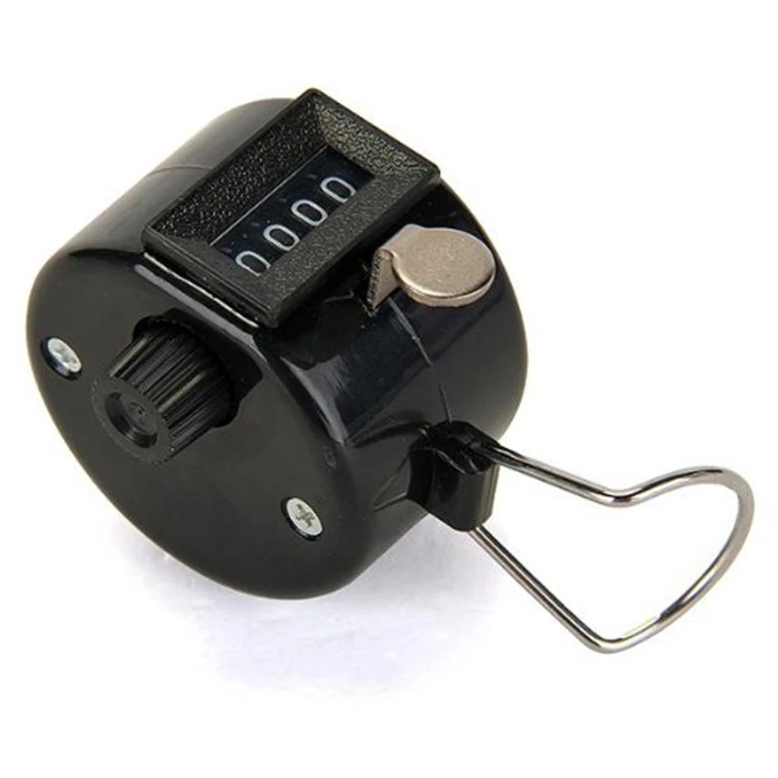 

1pcs Hand Tally Click Counter with 4 Digital Number Finger Display Manual Counting Clicker Counter Click Timer Golf Points