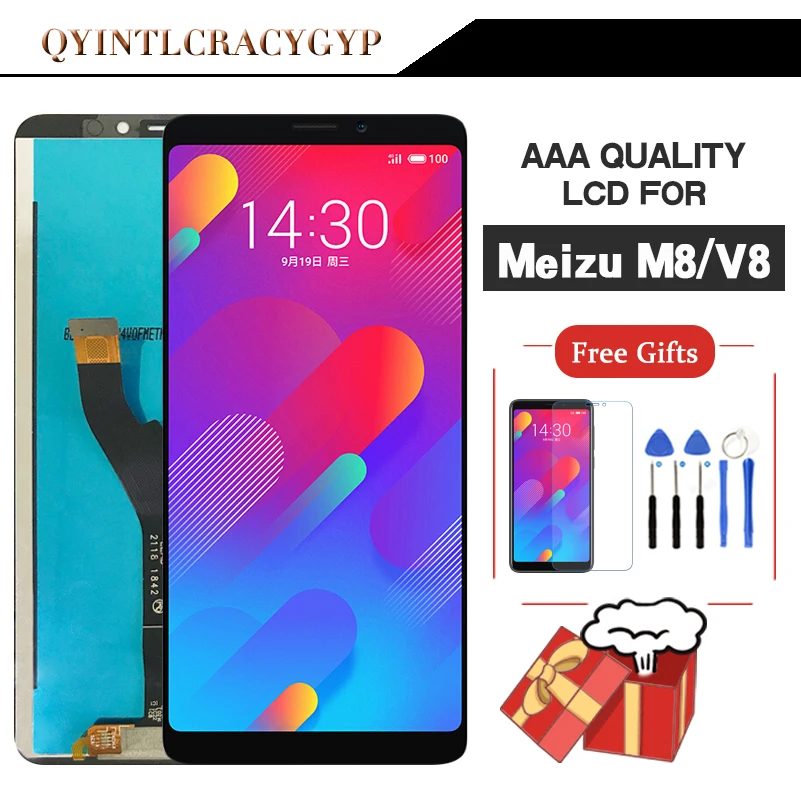 5," ЖК-дисплей для MEIZU M8 V8, ЖК-дисплей с рамкой, экран для MEIZU M8 V8, экран с рамкой, ЖК-дисплей
