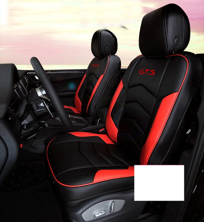 Lsrtw2017 волокна Кожаный чехол автокресла подушки для Porsche Cayenne, Panamera macan Boxter