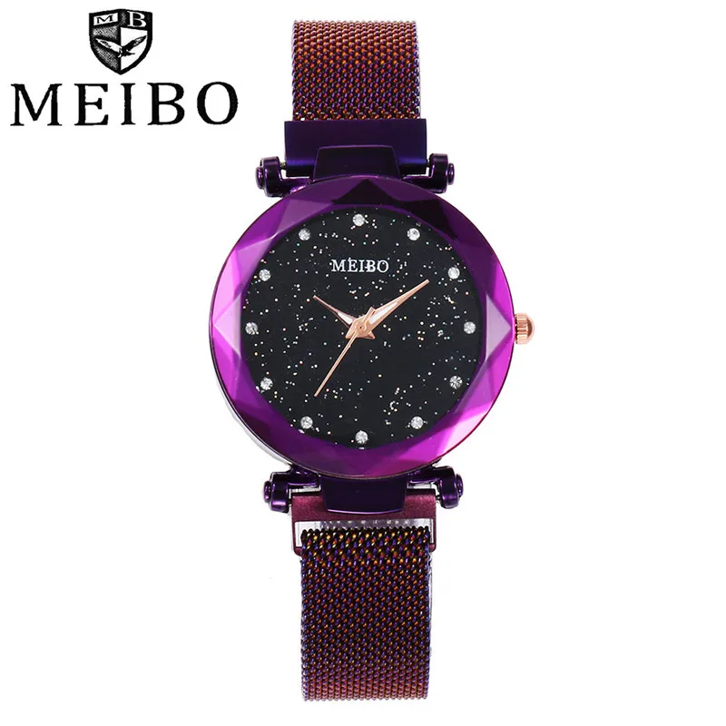

MEIBO Women's Watches Casual Luxury Quartz Stainless Steel New Strap Watch Analog Wrist Watch 2019 Best Sell Feminino Gifts QC7