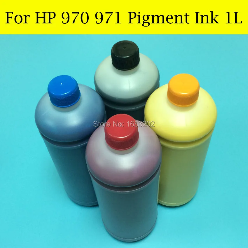 4 шт./лот Пигментные чернила заправка комплект для HP 970 971 картридж Officejet x451dn x451dw