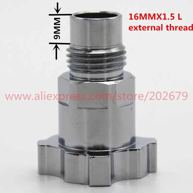 16X1.5L Internal all Spray gun connector PPS spray gun cup adapter pot joints 16X1.5 14X1 G3/8 for spray gun disposable measuring cup - Цвет: 16X1.5L Internal