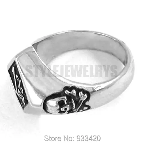 Однопроцентное кольцо с мотором байкерское ювелирные изделия из нержавеющей