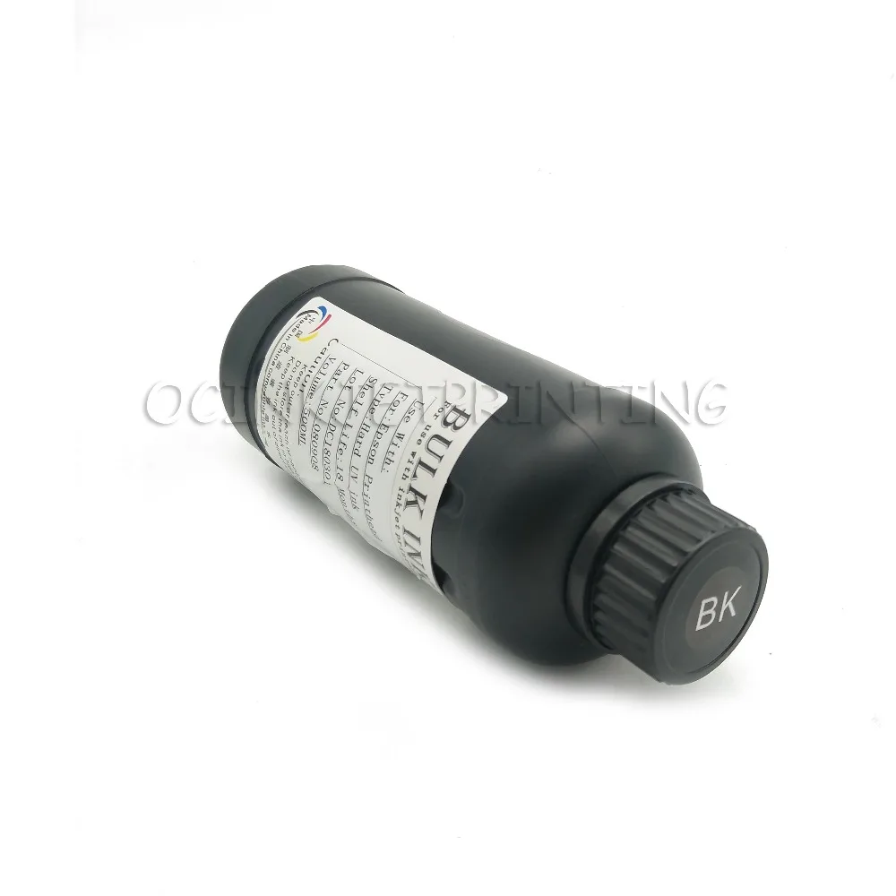 Ocinkjet 1000 мл Светодиодный УФ чернила для Epson 1390 1400 1410 1430 L800 L1800 для DX3 DX4 DX5 DX6 DX7 окружающей среде, печатные головки подходят для твердых и мягких Материал