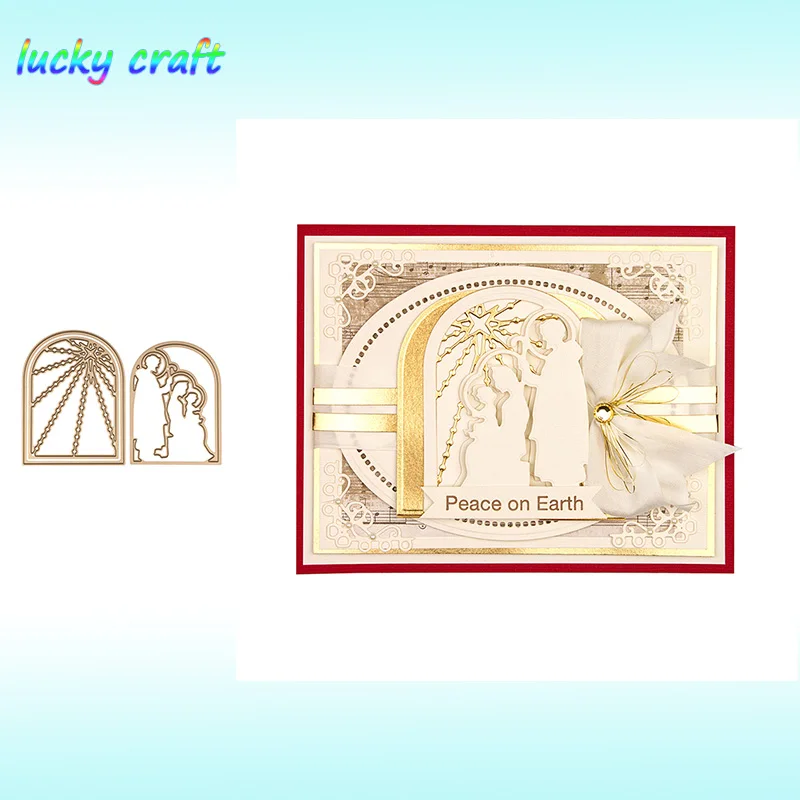 Удача YCraft Merry Новогодняя Коллекция металлические режущие штампы для DIY Скрапбукинг тиснение бумажные карты для ручной работы штампы резки