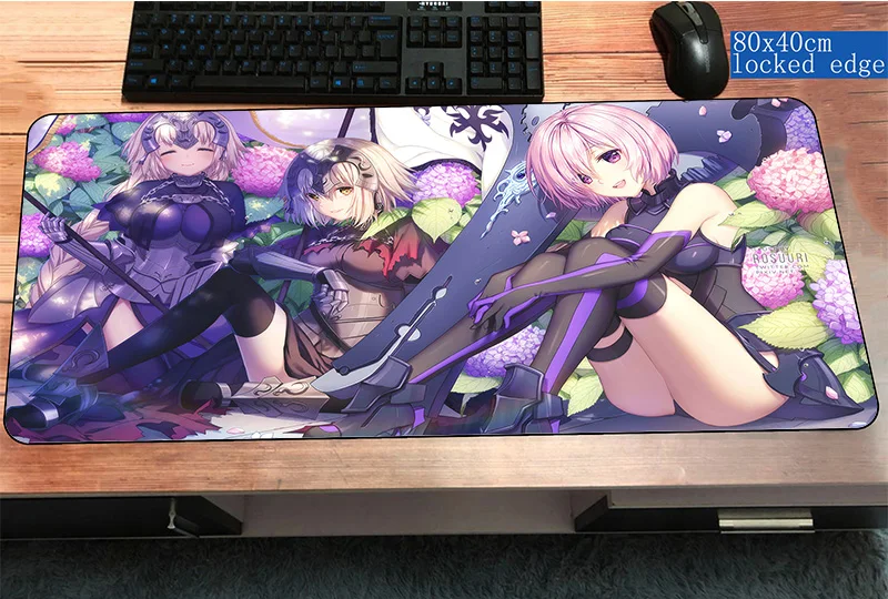 Size 800x400x3mm fate grand order mousepad gamer cute 800x400x3mm gaming mouse pad desk notebook pc accessories laptop padmouse ergonomic mat - Цвет: Size 800x400x3mm