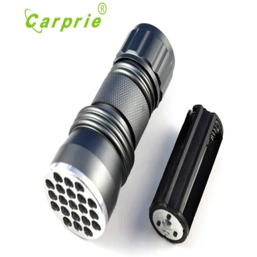 Carprie UV Ультрафиолетовый 21 светодиодный фонарик Blacklight алюминиевый фонарь лампа