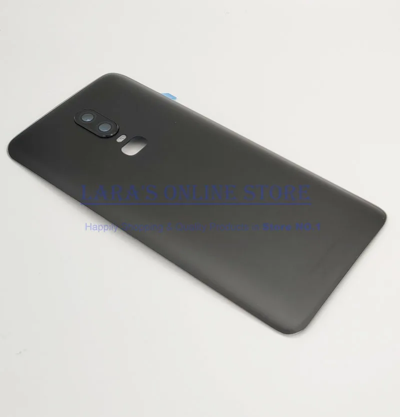 Оригинальная стеклянная крышка для Oneplus 6 задняя батарейного отсека заднее