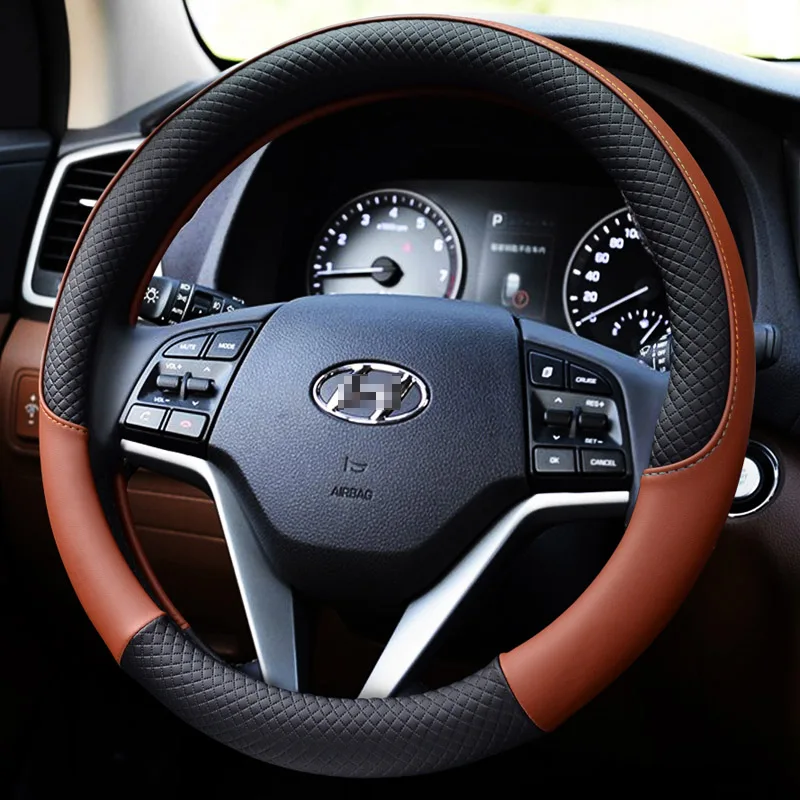 Автомобильный руль охватывает четыре сезона вообще кожа интерьера для Hyundai ix25 ix35