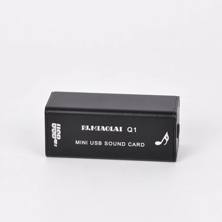 Q1 Мини HIFI USB DAC PCM2704 плата звуковой карты черный или серебристый | Инструменты