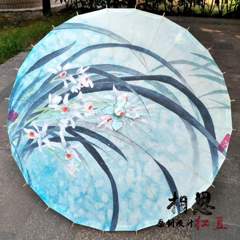 40CM style 13 40 см Китайский Японский бумажный зонтик декоративный зонтик Свадебный женский зонтик украшение бумажный зонтик бытовой дождевой механизм diy - Цвет: 40CM style 13