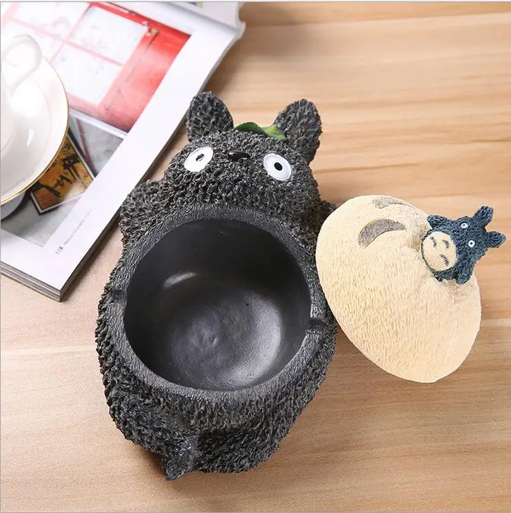 

Декоративная пепельница Totoro, креативная пепельница из смолы с мультяшным рисунком, предметы мебели
