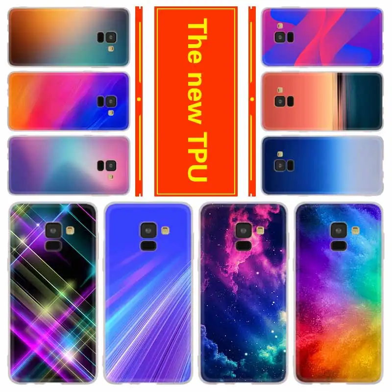 Чехол для телефона Samsung Galaxy J6 J4 Plus J8 J3 J7 2018 J5 j7 2017 2016 j6 Prime чехол с градиентным