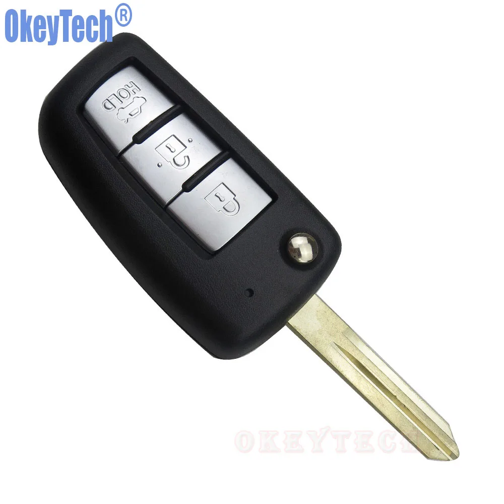 Чехол брелок OkeyTech для Nissan X Trail 3 кнопки пульт дистанционного управления Qashqai Geniss