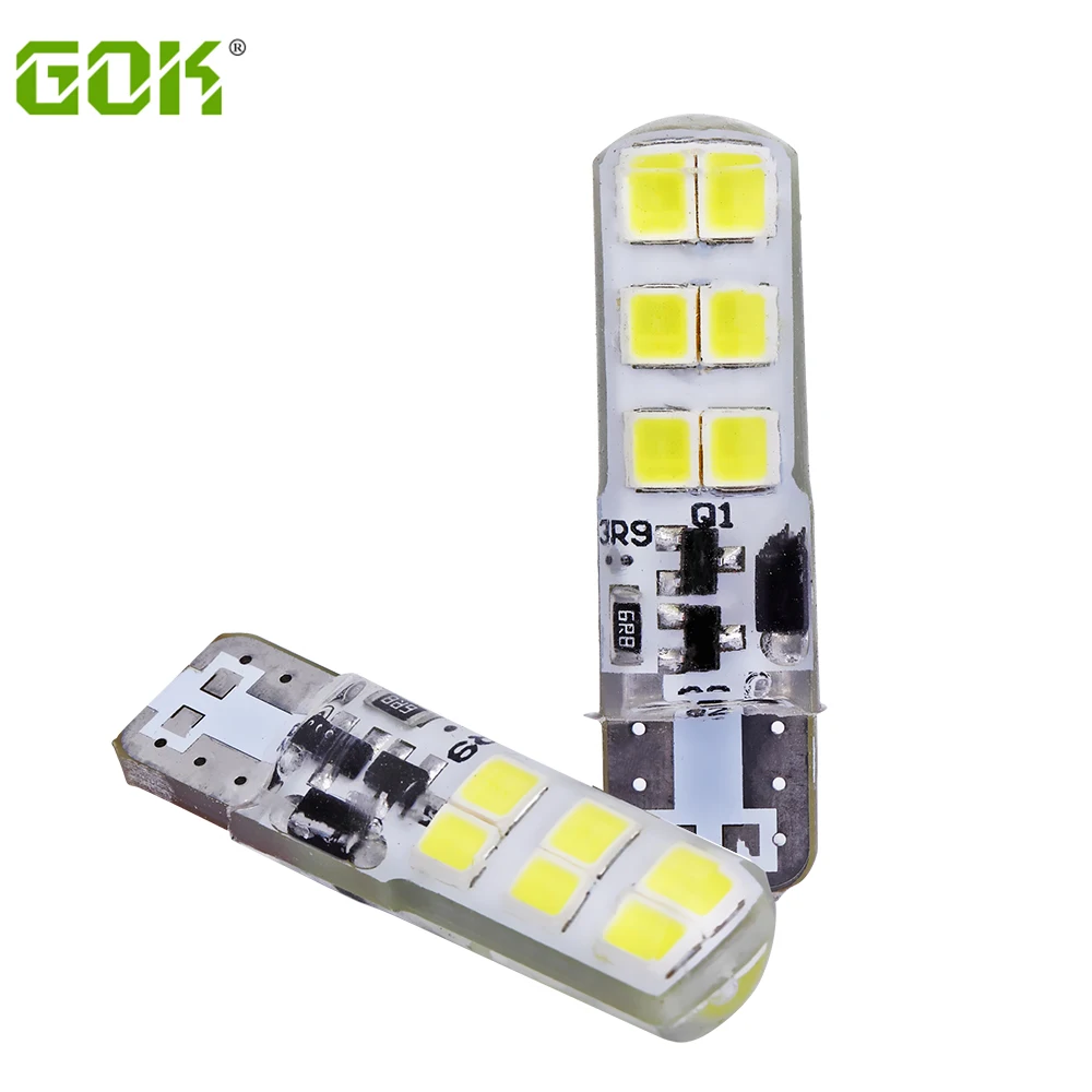 10 x T10 мигающий стробоскоп 194 W5W LED 12SMD 2835 Светодиодный стойкий блеск + Автомобильный