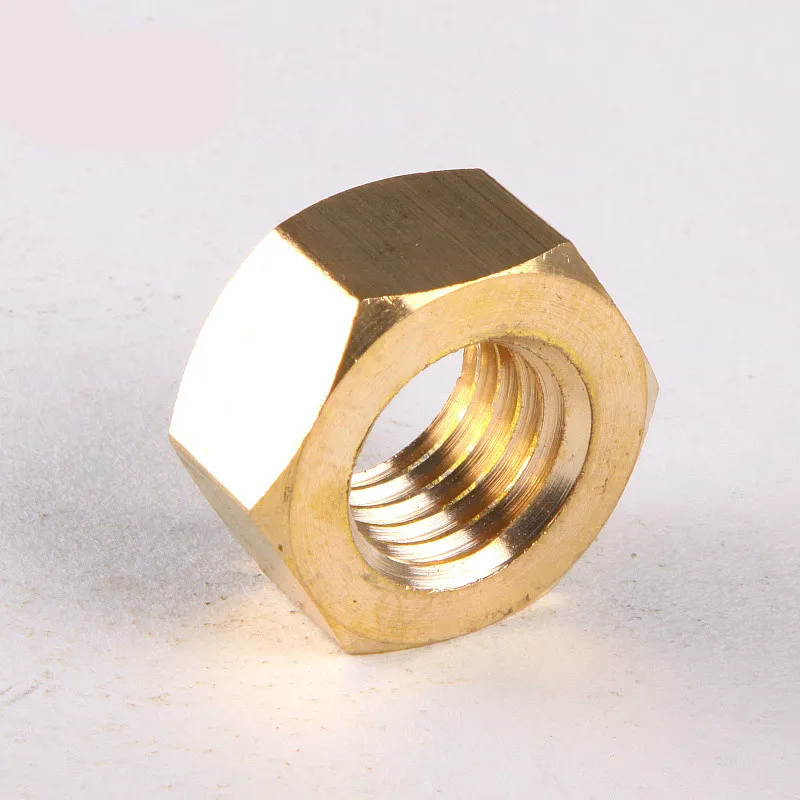 Недорогие медные гайки шестигранные латунные M8 DIN934 5 шт. | Строительство и ремонт