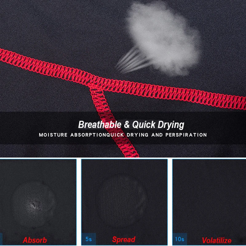 Мужская быстросохнущая рубашка с длинным рукавом для бега компрессионные