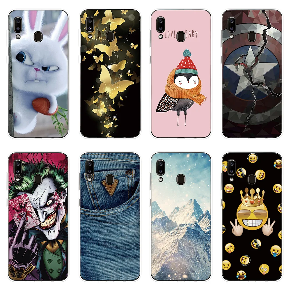 Чехол для телефона Samsung Galaxy A10 A20 A20e A30 A40 A50 A60 A70 A80 A90 чехол Кролик бабочка M10 M20 M30 |
