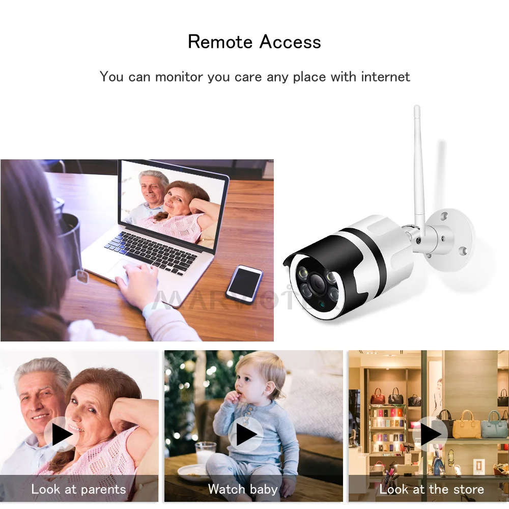 Уличная ip-камера WiFi 720 P водонепроницаемая для наблюдения дома безопасности мини