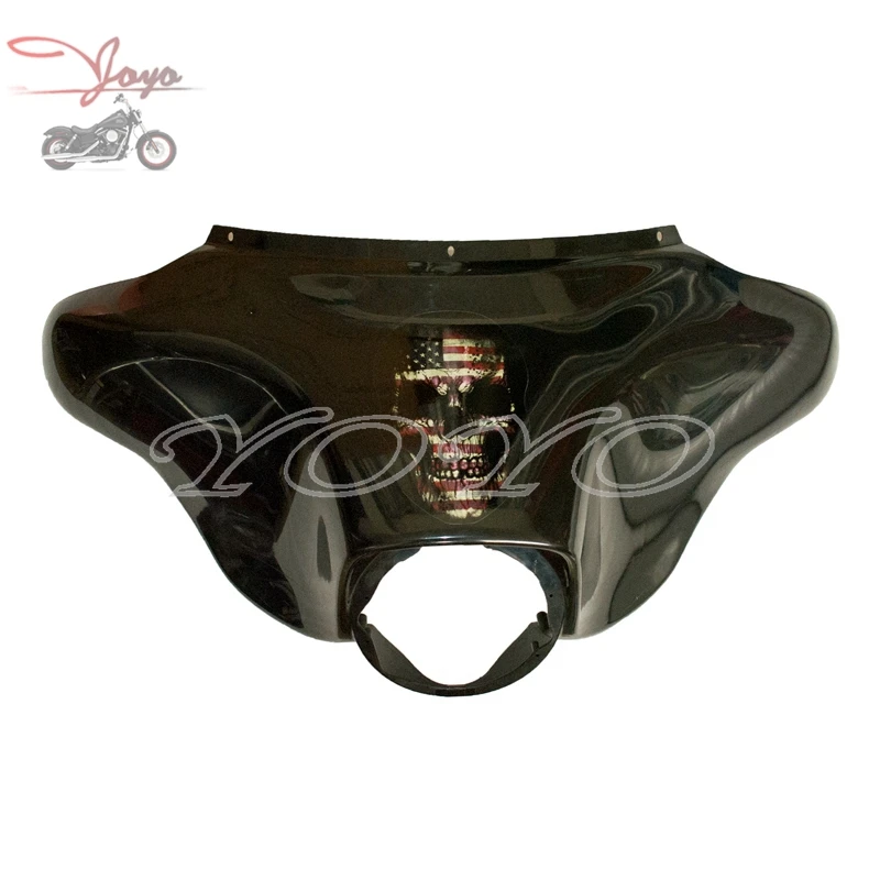 Наклейки с черепами Dark флаг США обтекатель наклейки для Harley Electra Glide Street Ultra Classic
