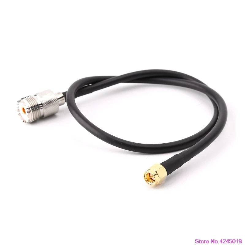 Новый UHF SO239 женский к SMA Мужской прямой RG58 Pigtail кабель RF коаксиальный