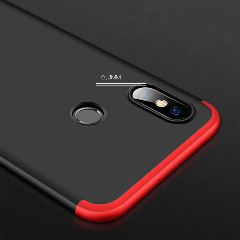 GKK 360 Full Protective Case for Xiaomi MI 8 Lite 8E Poco F1 Max 3 6 5S Slim Hard PC Redmi 6A S2 Note 5 4 4x A1 A2 5A |