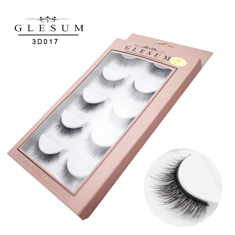 

Glesum Promotion New Long 3D Lashes Extra Length Eyelashes Volumn Eyelashes Strip Thick False Eyelash Sample