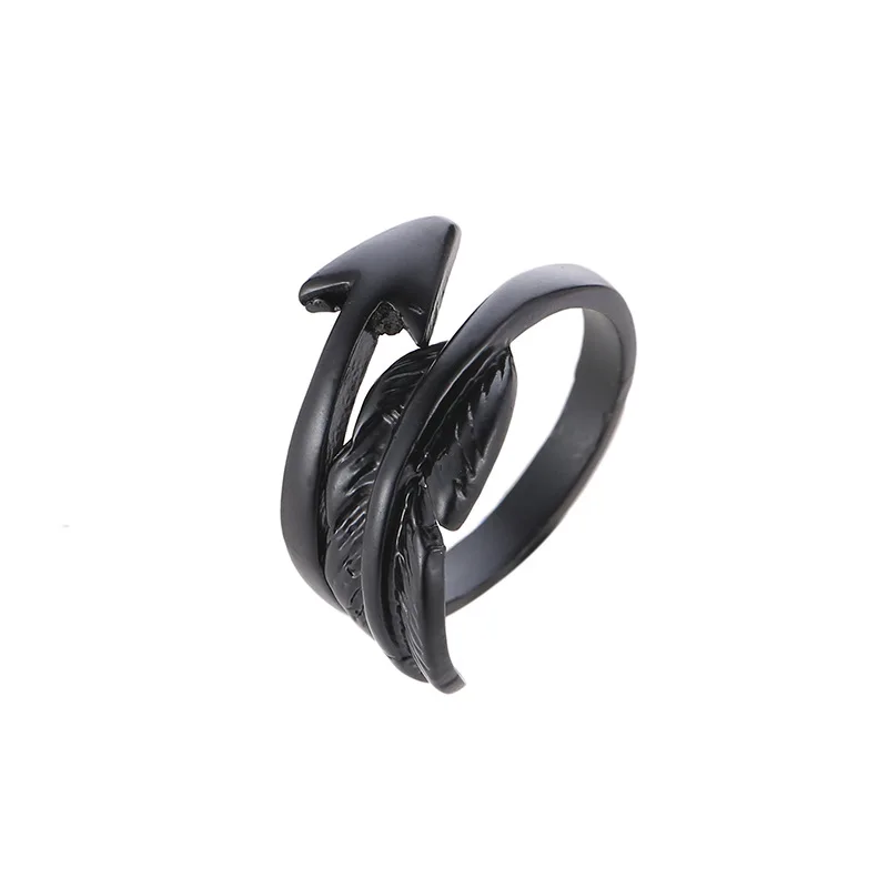 2019 Resizable Men Exquisite Women 1PC New Graceful Couple's Alloy Retro Allergy Free Adjustable Silvery Feathers Hot Sale | Украшения