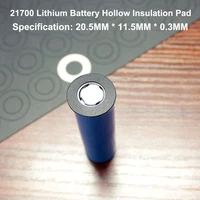100pcslot lithium battery positive hollow insulating mat 21700 flat head insulation mat meson paste head gasket 20mm11 5mm