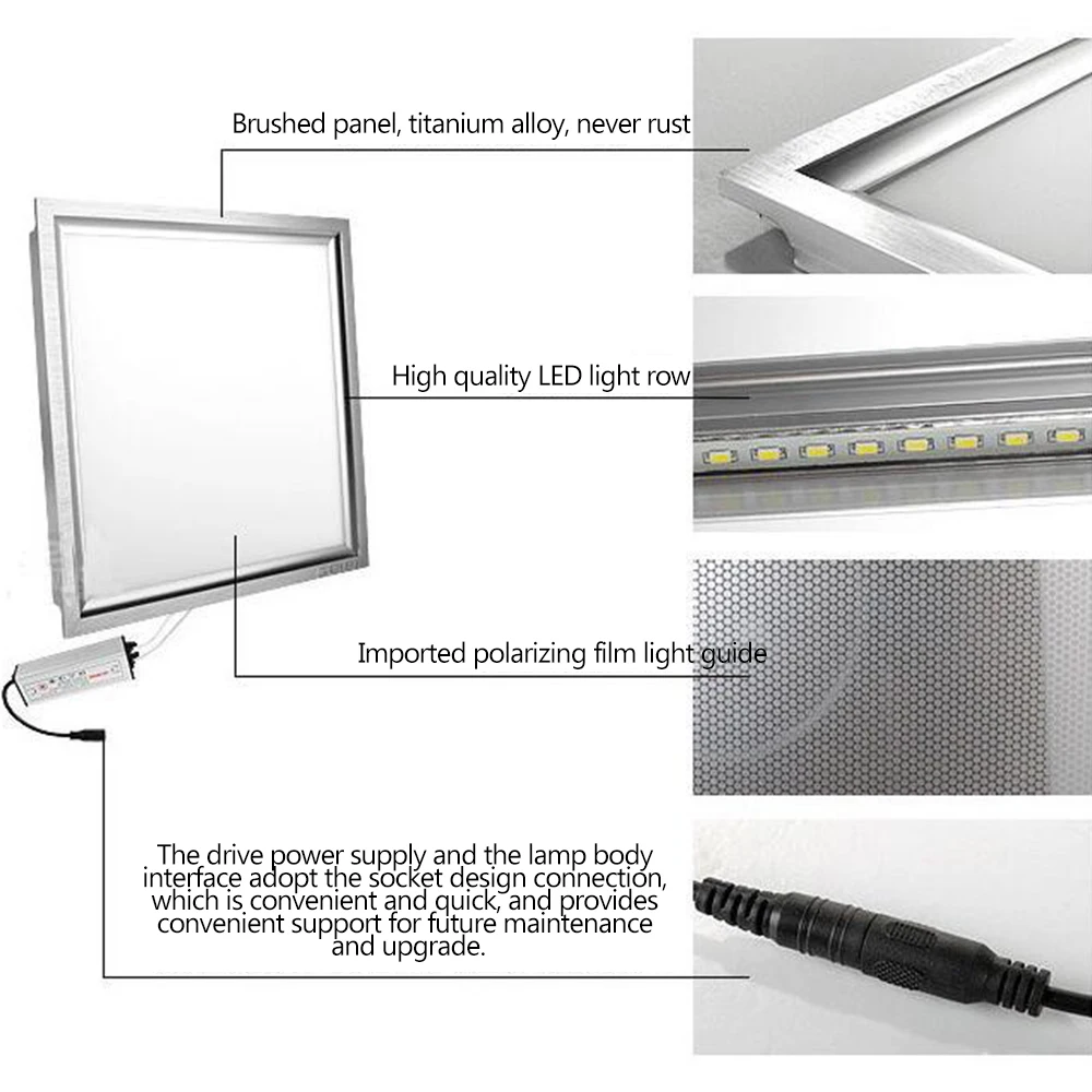 

LED Flat Ceiling Lamp Panel Light Square Lighting 8w 300*300 mm Energy Saving Economic Paragraph Manufacturers