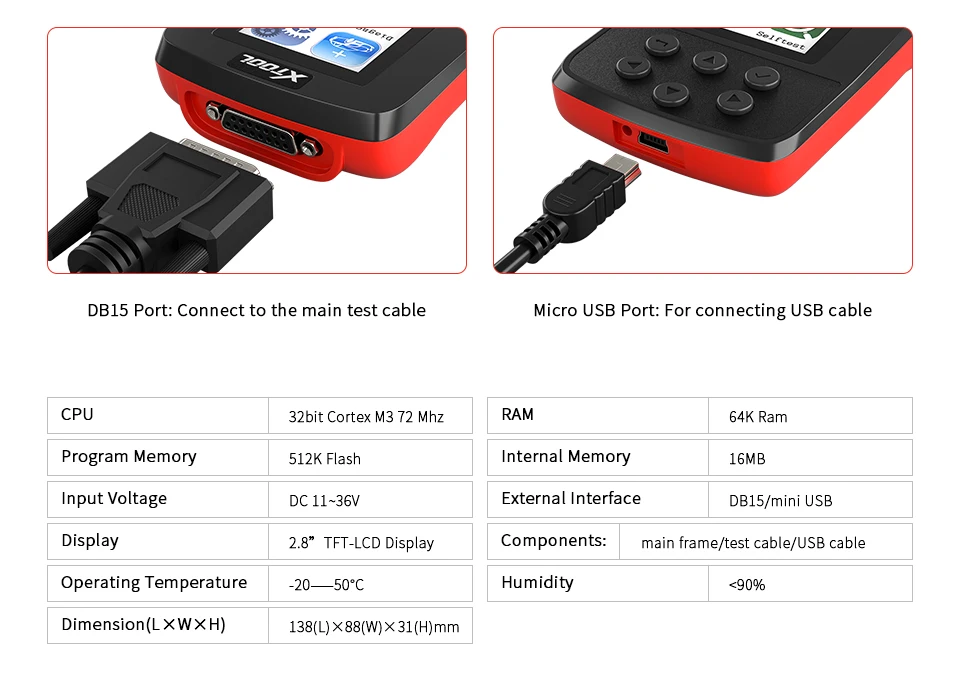 XTOOL SD100 считыватель кодов OBD2 сканирующий инструмент Полные функции автоматический диагностический сканер многоязычный диагностический инструмент