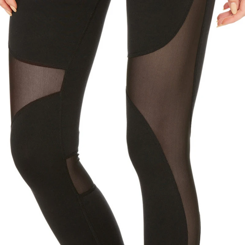 Облегающие Женские сексуальные сетчатые брюки в стиле пэчворк женские леггинсы