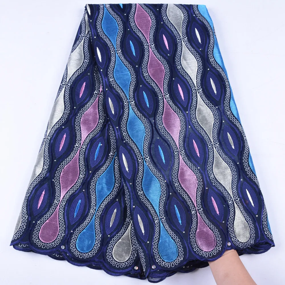 Последние 2019 швейцарская кружевная ткань Африканская сухая хлопчатобумажная