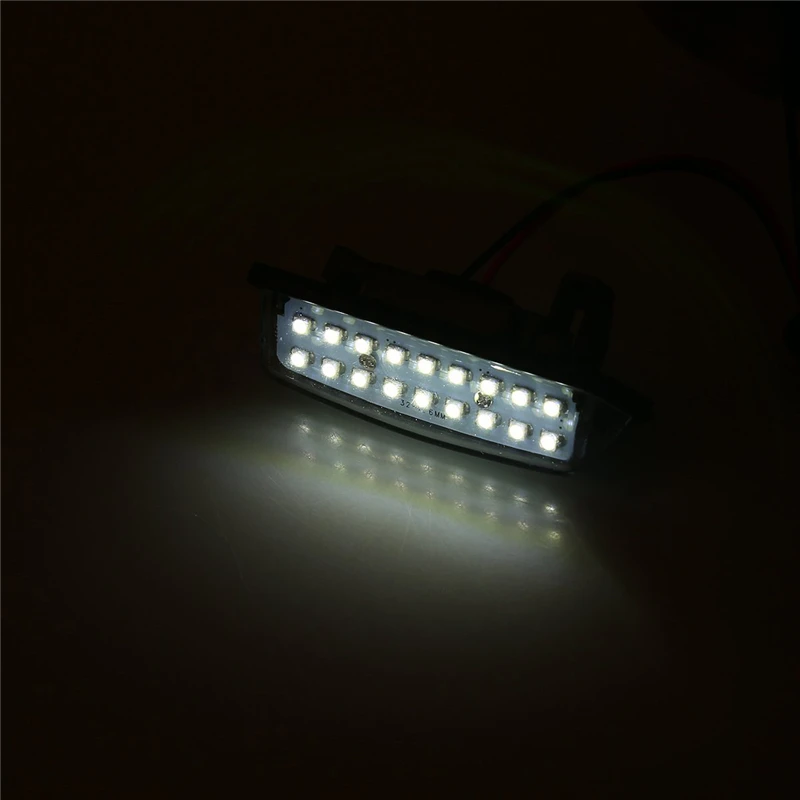 Супер Белые светодиодный лампы KEYECU 2 шт. 12 В 6500K 18SMD светильник Светка номерного