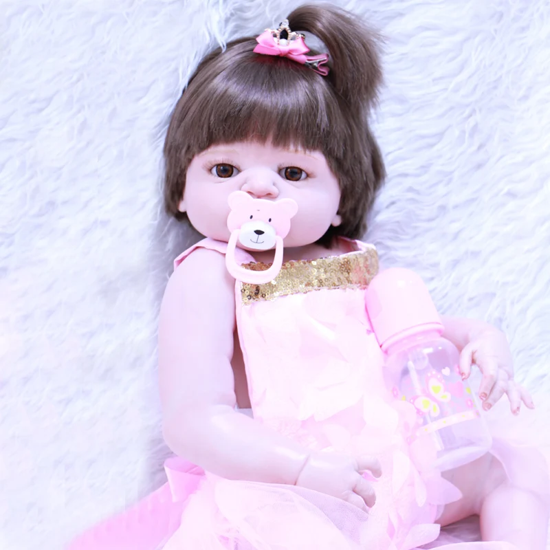 Силиконовые куклы Новорожденные реалистичные для новорожденных девочек подарок