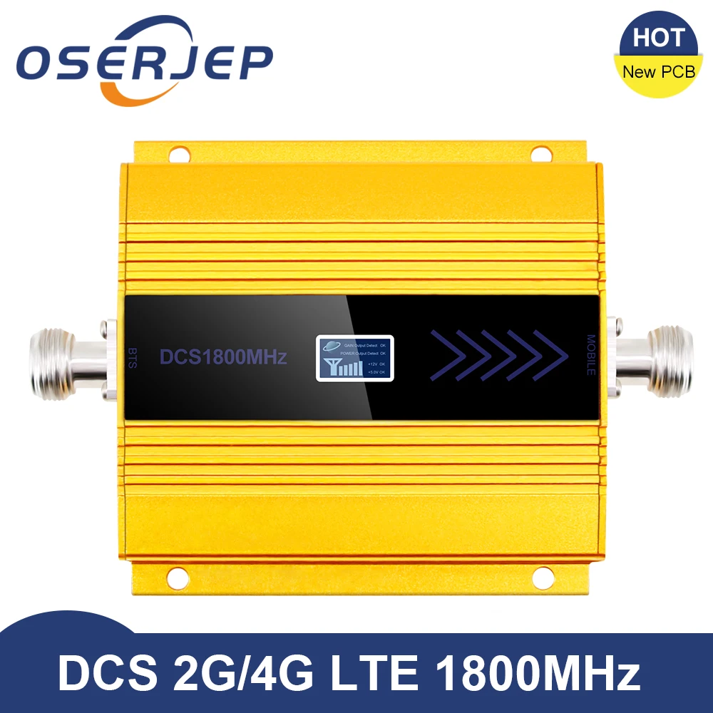 Новый усилитель PCB 4g Lte 1800 МГц Усилитель GSM с ЖК дисплеем 2g DCS ретранслятор