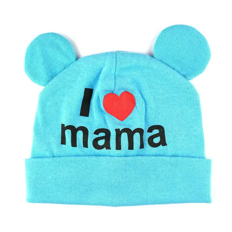 Bnaturalwell милые облегающие шапки I Love Mama для маленьких девочек и мальчиков хлопковая