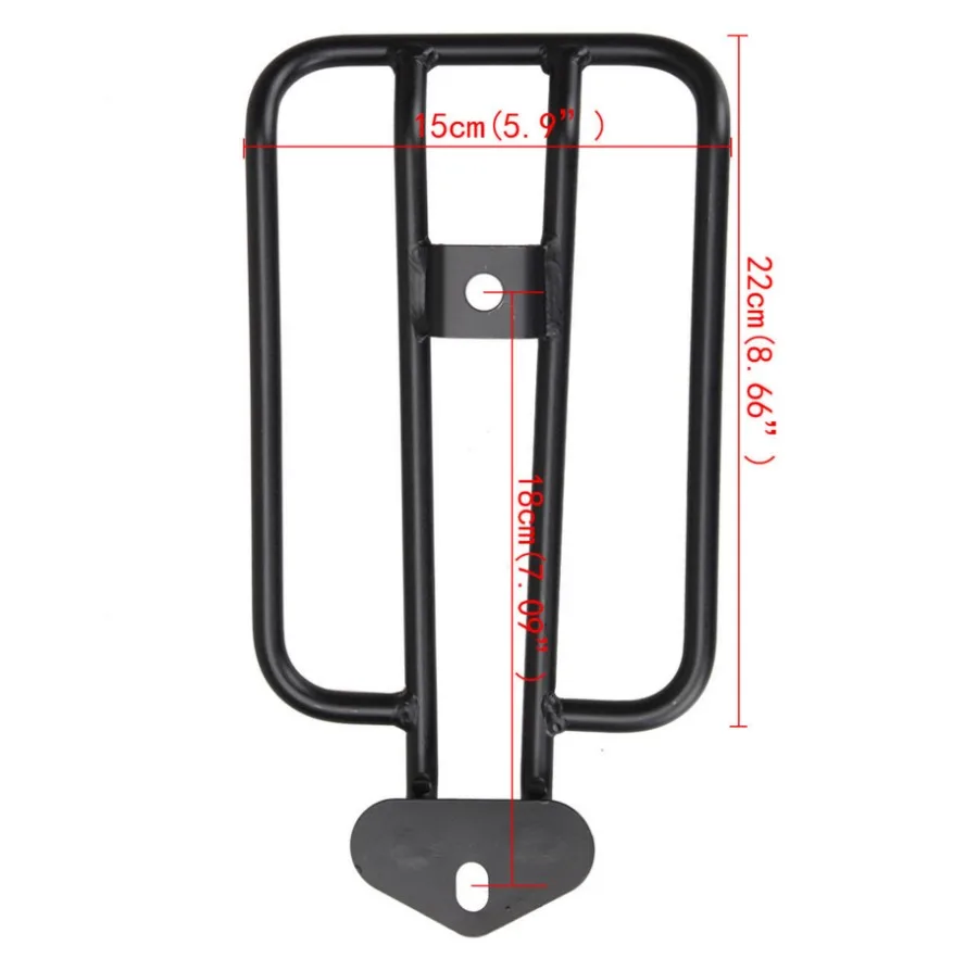 Черная багажная стойка для мотоцикла опора полка в наличии одиночное сиденье