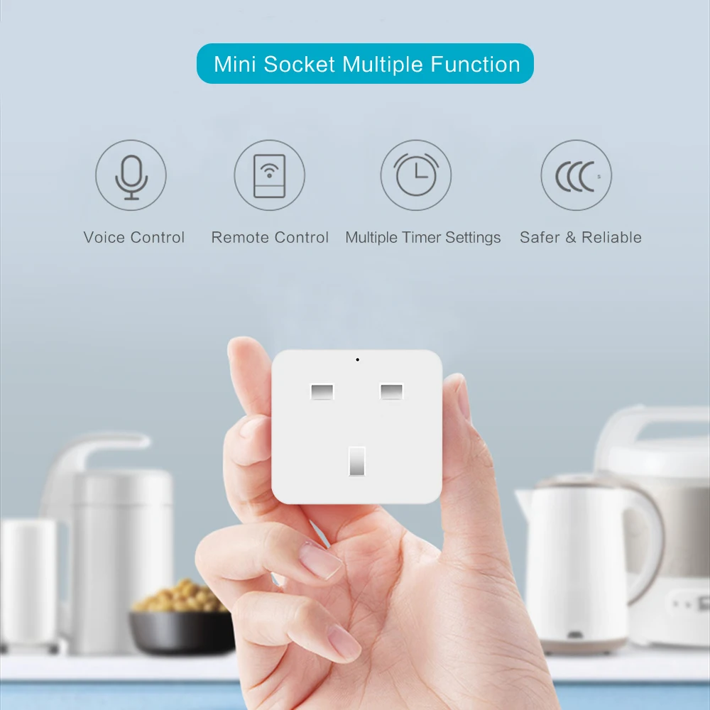 2300 Вт 10A таймер plug Великобритании Wi-Fi розетка умный дом автоматизация приложение