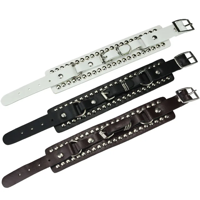 Оптовая продажа 2019 новый дизайн унисекс панк-стиль заклепки кожаный ремешок